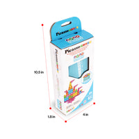 PicassoTiles 65pc Nano Magnetic Tiles Travel Set with Carry Zipper Bag