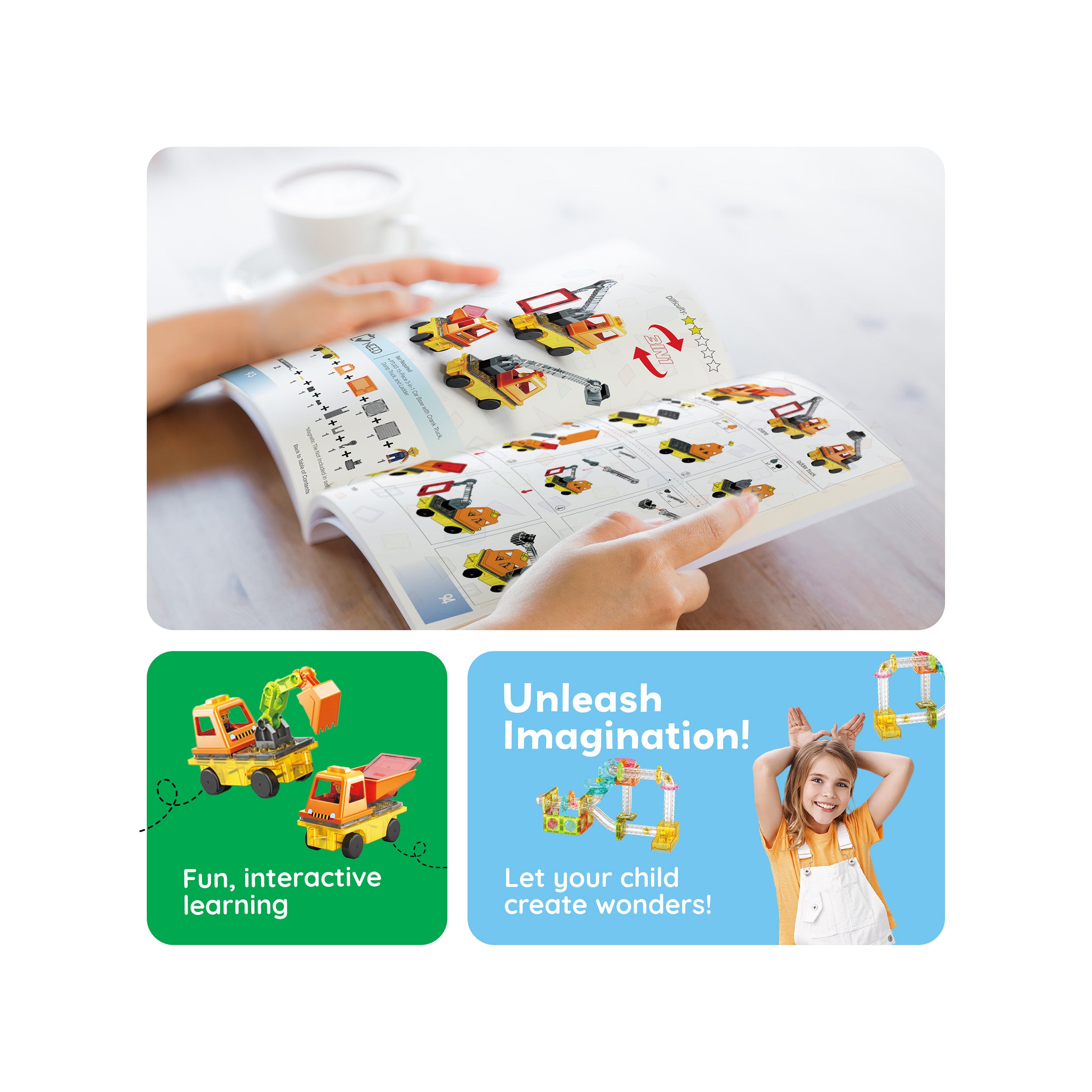ピカソタイル　ピカソタイルズ　アイディアブック　作り方　組み立て方　ブック Amazon.co.jp: PicassoTiles STEM 学習 玩具 250ピース 組み立て