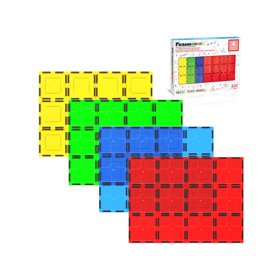 PicassoTiles Big Magnetic Tiles: Base Stabilizers