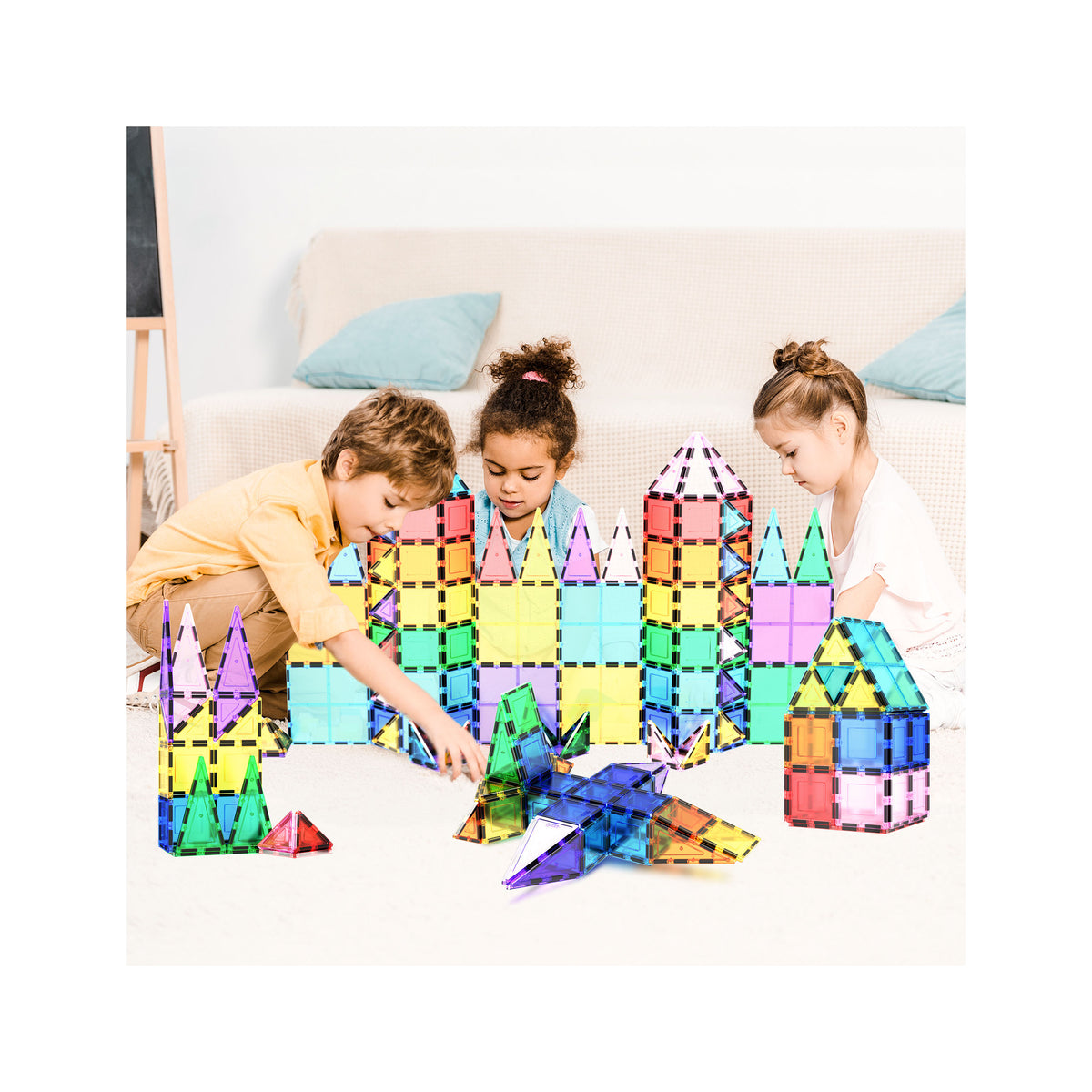 100pc Classic Magnetic Building Tiles Set, Ages 3+ | PicassoTiles
