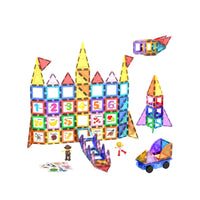 PicassoTiles Graphical Inserts 121 Piece Magnetic Building Block Set