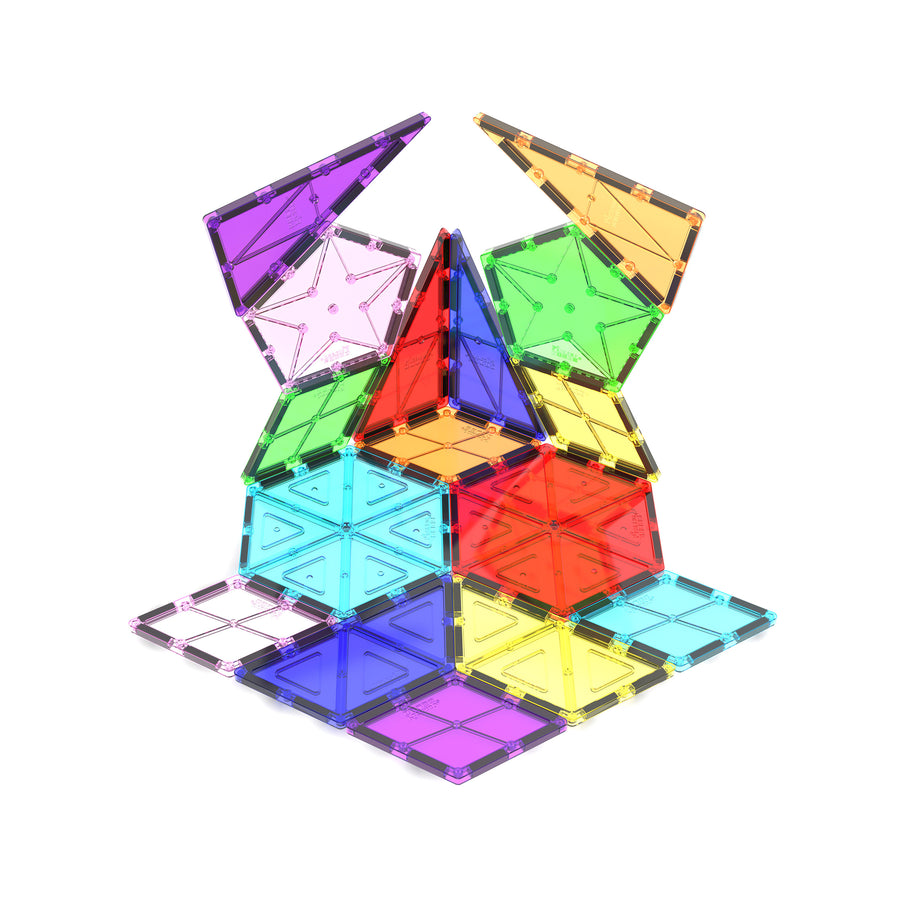 PicassoTiles Magnetic Tile Geometry Shape  Building Set