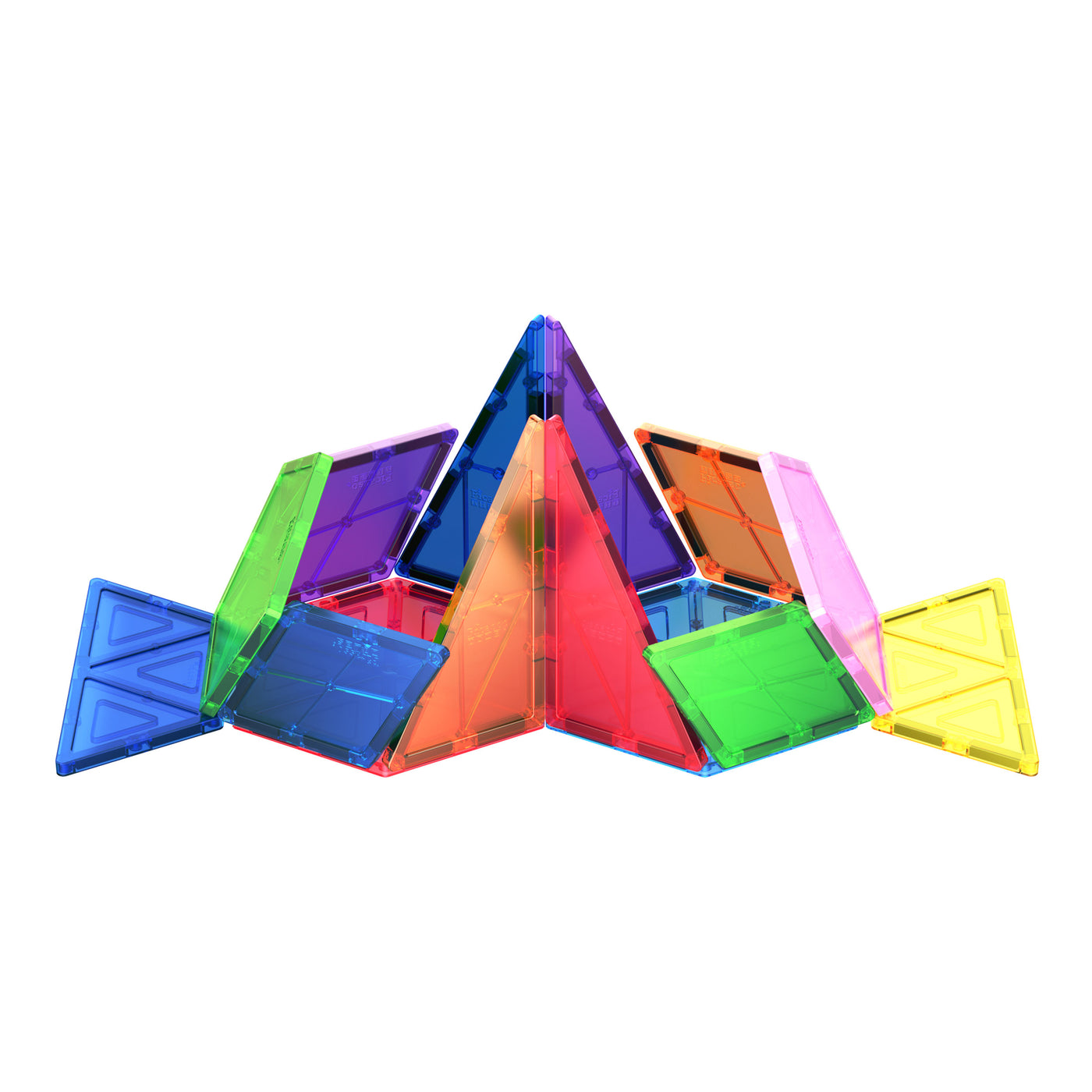 PicassoTiles 16 Piece Geometry Magnetic Building Block Set