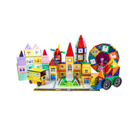 PicassoTiles 3in1 School, Hospital, and Police Station Building Blocks Set
