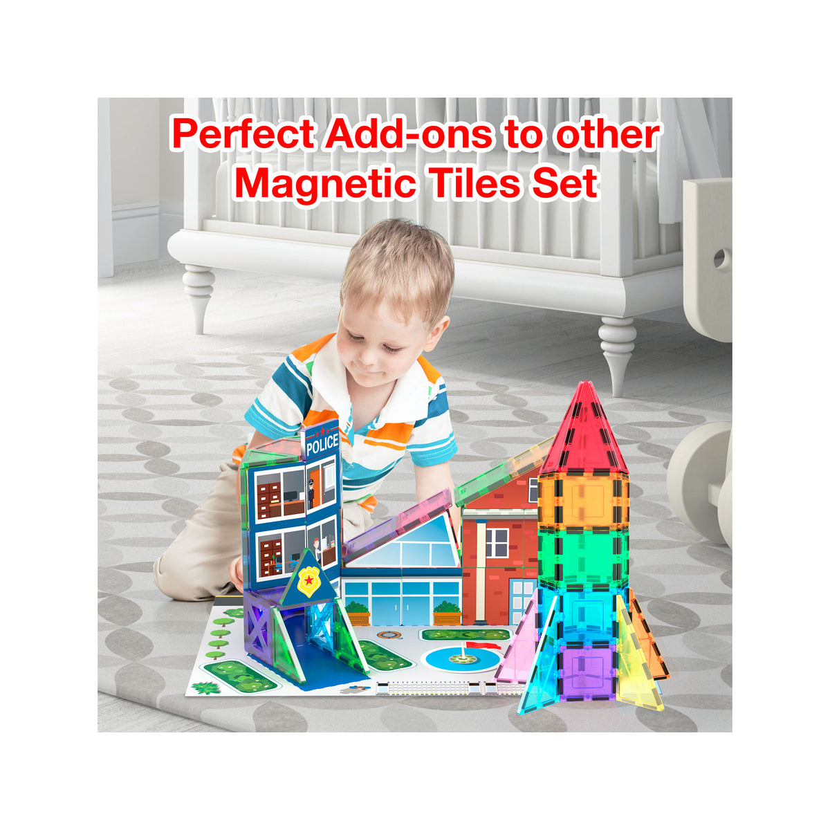 PicassoTiles Magnetic Tile Rocket Ship Toy · PicassoTiles