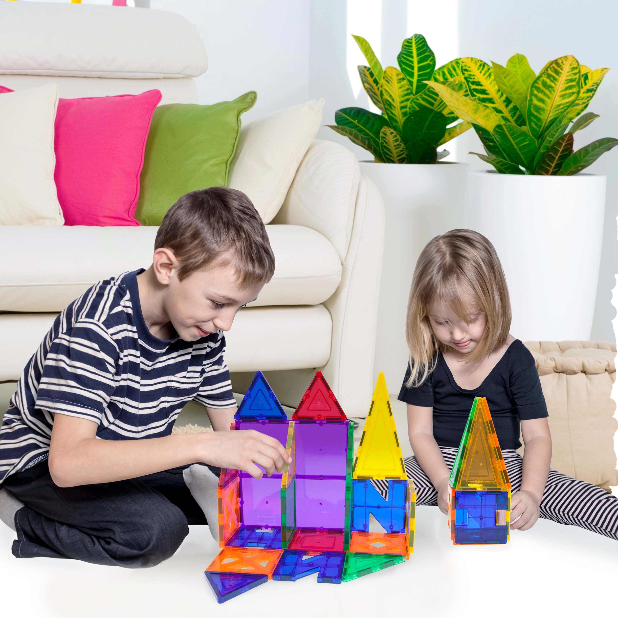 PicassoTiles Educational Letter Play Magnet Building Tiles