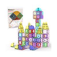 PicassoTiles 36pc Rocket Ship Magnetic Building Block Set