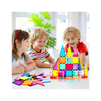 PicassoTiles 36pc Rocket Ship Magnetic Building Block Set