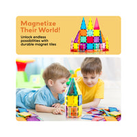 PicassoTiles 36pc Rocket Ship Magnetic Building Block Set