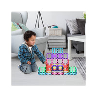 PicassoTiles Magnetic Tile Building Set with Unique Shapes - 42 Pieces