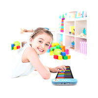 PicassoTiles Kid's 49 Colorful Key Roll-Up Educational Keyboard