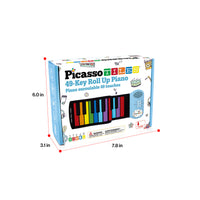 PicassoTiles Kid's 49 Colorful Key Roll-Up Educational Keyboard