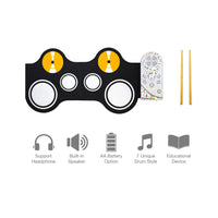 PicassoTiles Flexible Roll-Up Educational Electronic Drum Kit