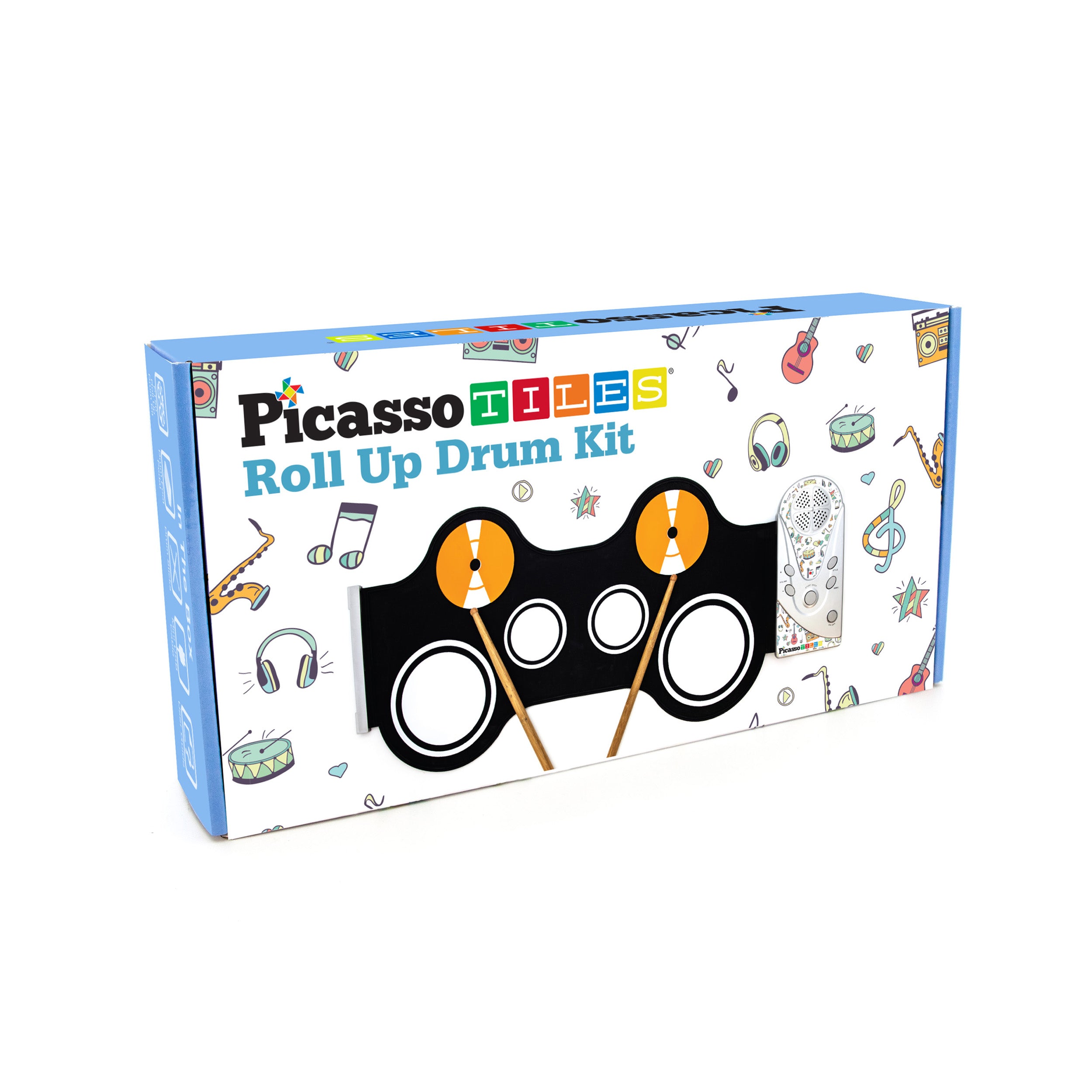 PicassoTiles Flexible Roll-Up Educational Electronic Drum Kit