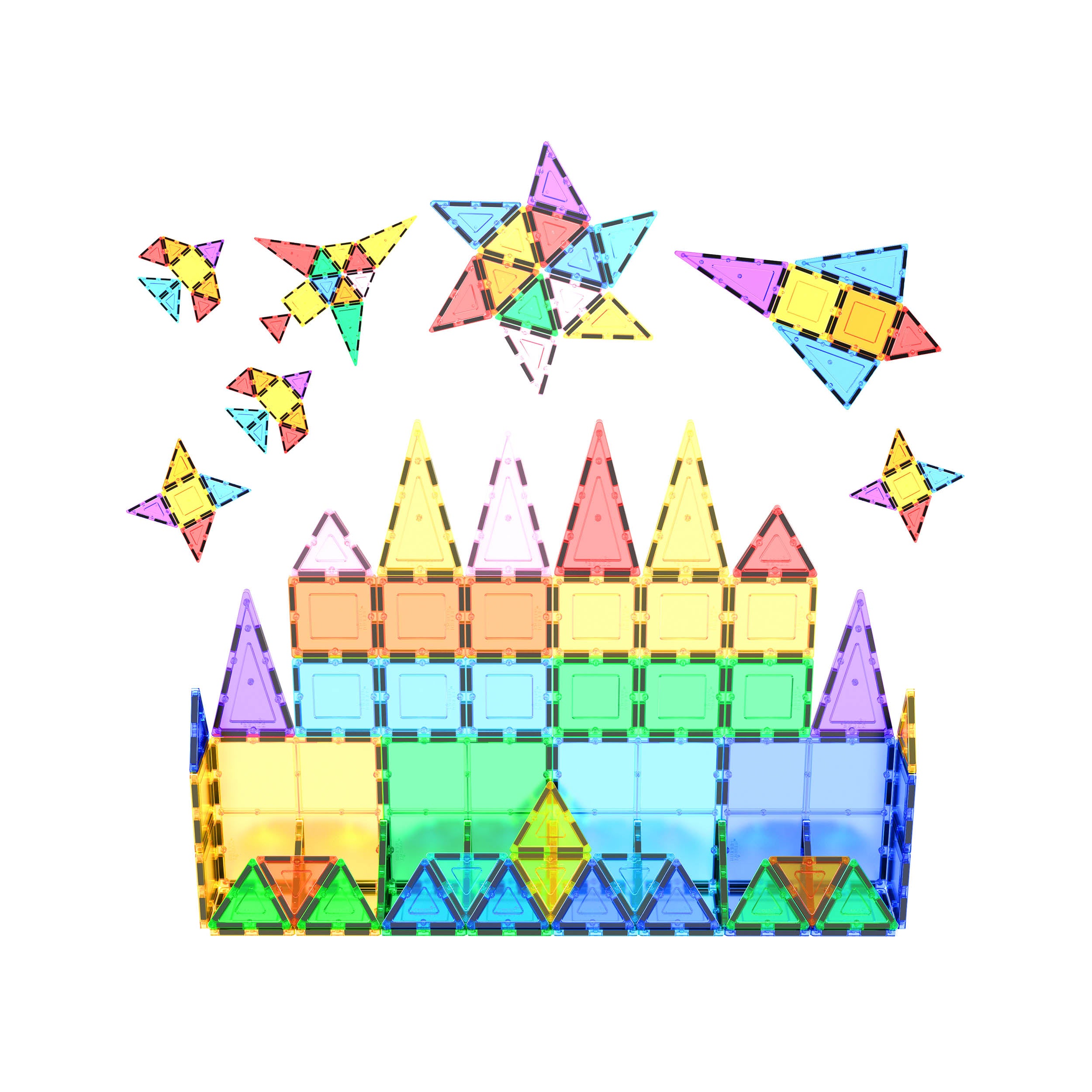 PicassoTiles 60 Piece Set Magnet Building Tiles