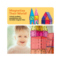 PicassoTiles 60 Piece Classic Magnetic Tiles