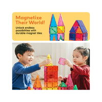PicassoTiles 60pc Magnetic Tiles Classic Playset