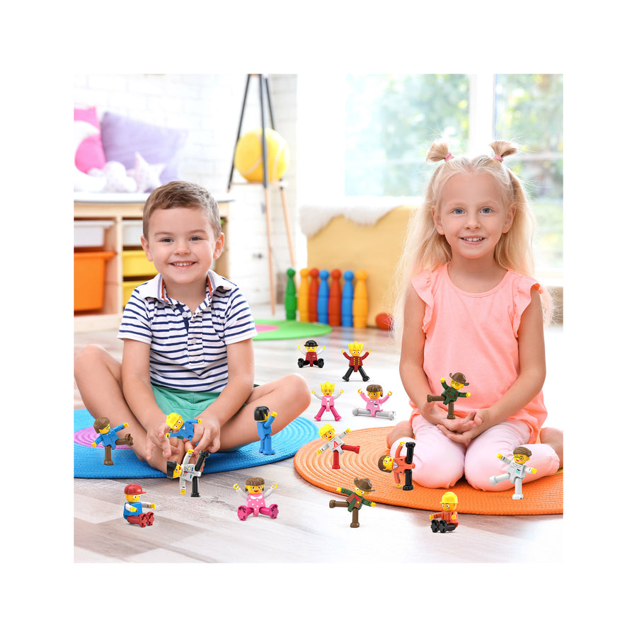 PicassoTiles 16 Piece Character Figure Set