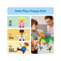 PicassoTiles 16 Piece Character Figure Set