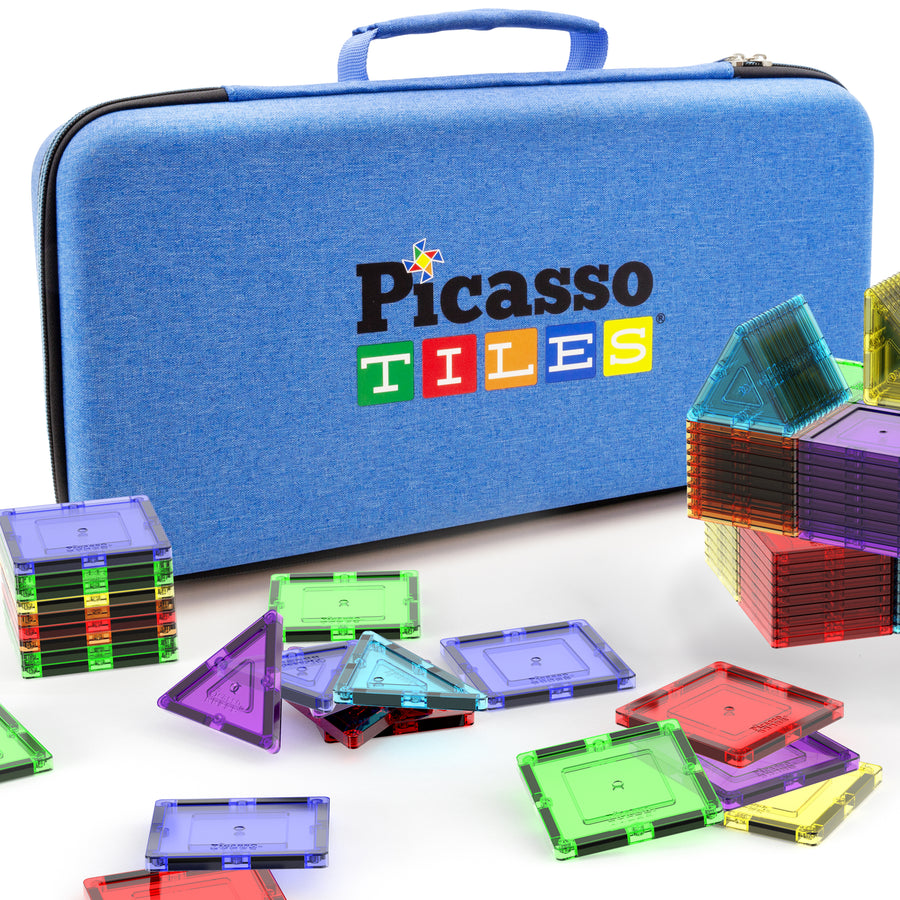 PicassoTiles Magnetic Tile Travel Storage Carry Case