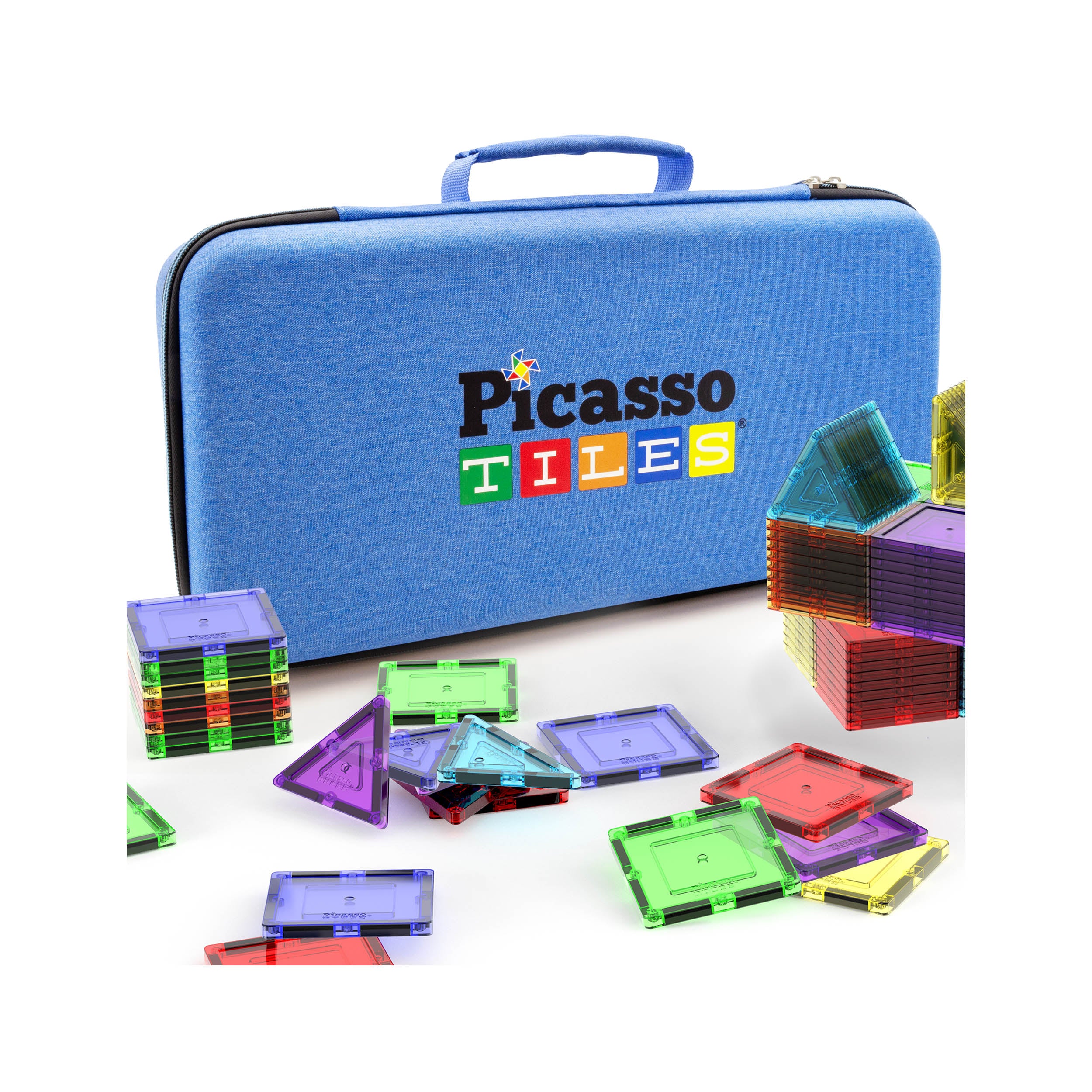 PicassoTiles Magnetic Tile Travel Storage Carry Case