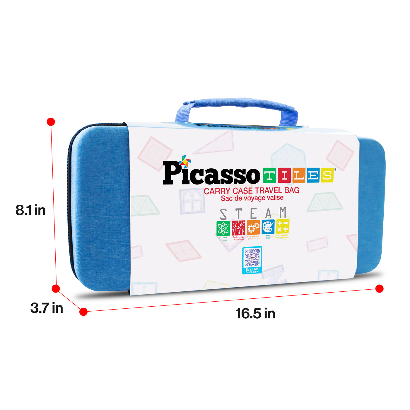 PicassoTiles Build and Go Portable Magnetic Tile Adventure Bundle