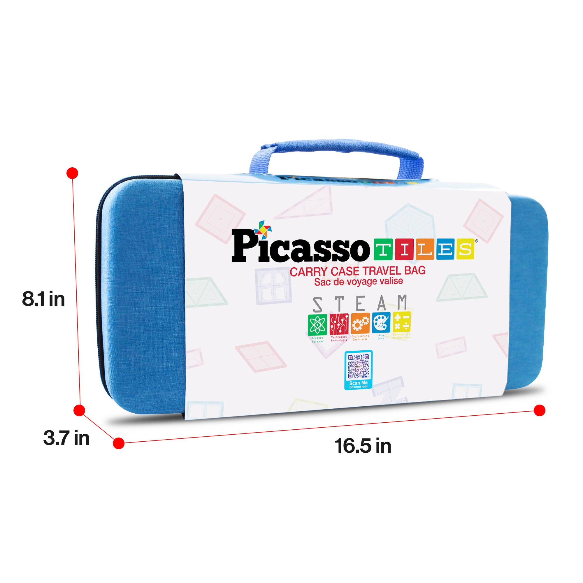 PicassoTiles Build and Go Portable Magnetic Tile Adventure Bundle