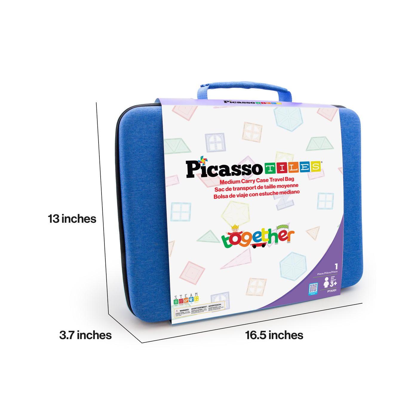 PicassoTiles Magnetic Tiles Storage Water Resistant Medium Toy Case