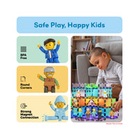 PicassoTiles Family Character Action Figure Magnet Toys