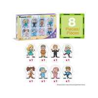 PicassoTile Magnetic Family Figures 8pc