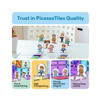 PicassoTile Magnetic Family Figures 8pc