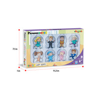 PicassoTile Magnetic Family Figures 8pc