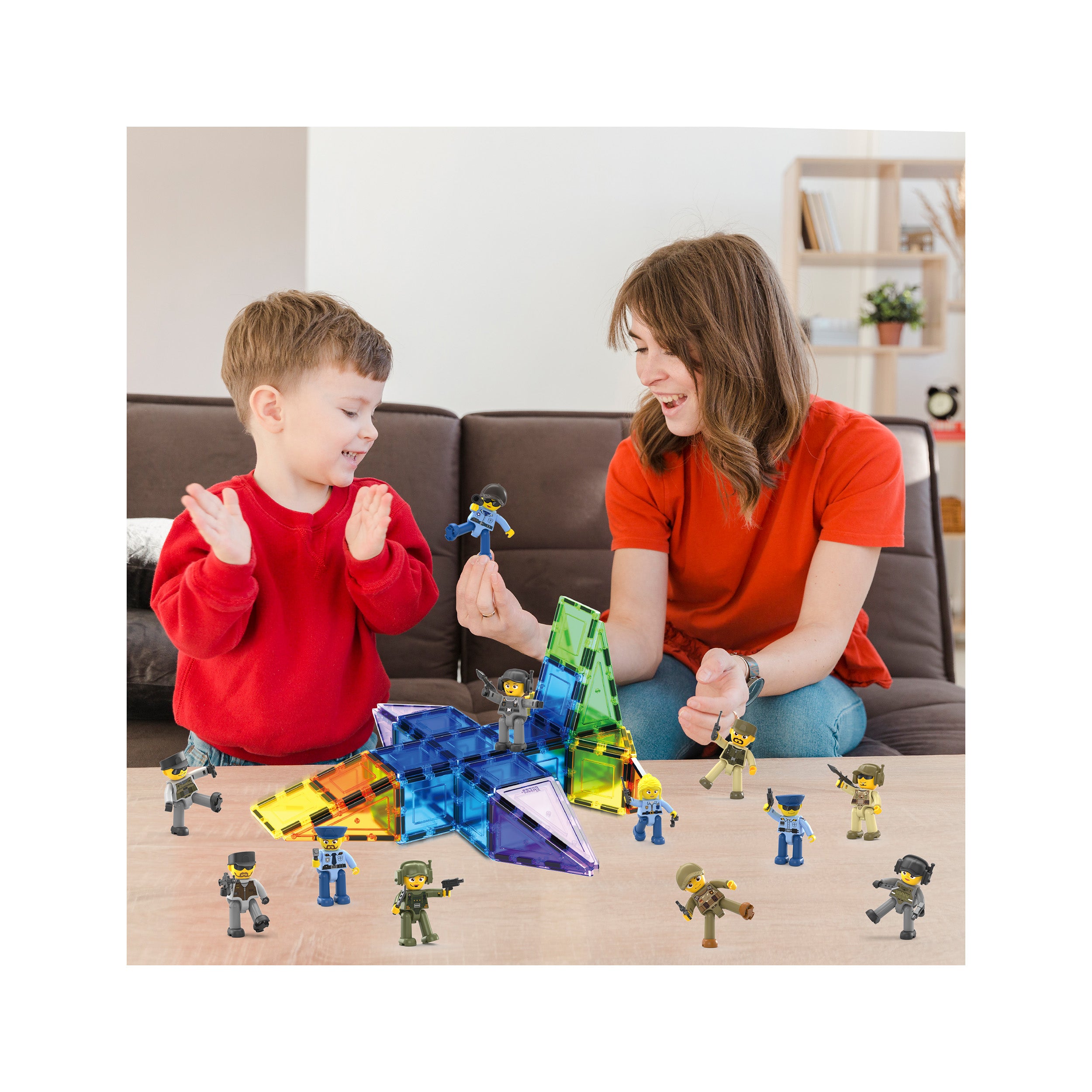 PicassoTiles Law Enforcement & Military Character Figure Set