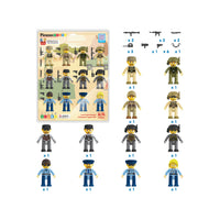 PicassoTiles Law Enforcement & Military Character Figure Set