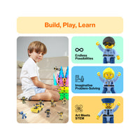 PicassoTiles Law Enforcement & Military Character Figure Set