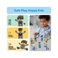 PicassoTiles Law Enforcement & Military Character Figure Set