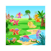 PicassoTiles Magnet Tiles Building Blocks 8 Dinosaur  Action Figures