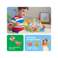 PicassoTiles Magnet Tiles Building Blocks 8 Dinosaur  Action Figures