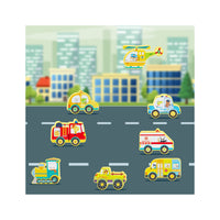 PicassoTiles Magnet Building Blocks Metro City 8 Vehicle  Action Figures