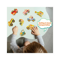 PicassoTiles Magnet Building Blocks Metro City 8 Vehicle  Action Figures