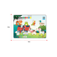 PicassoTiles 8pc Magnet Tile Building Blocks Farm Animal Action Figures