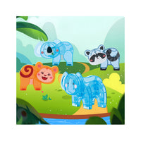 PicassoTiles Magnetic Tile Animal Friends Mix & Match Wildlife Characters