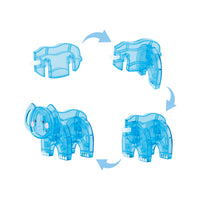 PicassoTiles Magnetic Tile Animal Friends Mix & Match Wildlife Characters