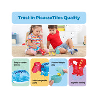 Magnetic Dinosaur Egg Set 6pc STEM Toy for Kids 3+