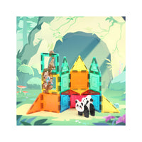PicassoTiles Panda & Monkey Parent and Baby Characters Playset – 4 Pieces