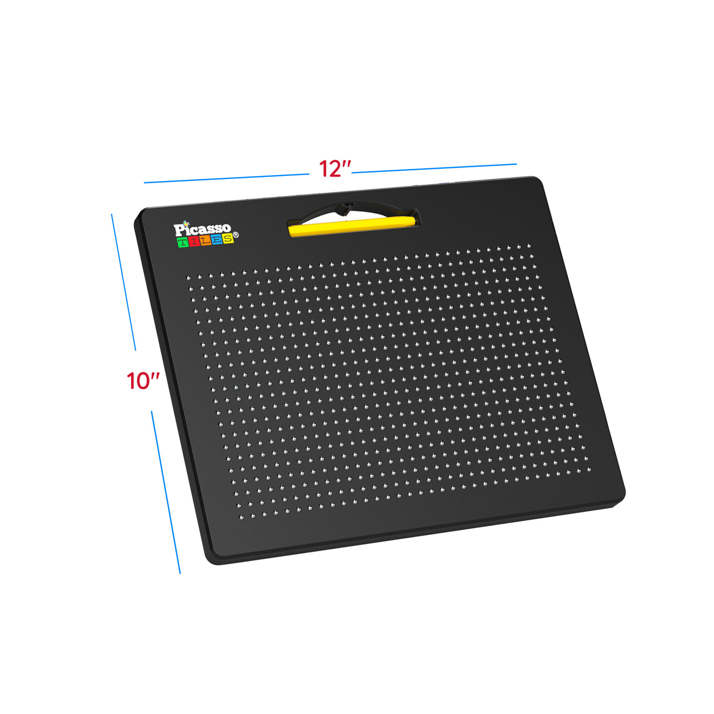 PicassoTiles 2PK 4-in-1 Large Magnetic Drawing Board: Alphabets and Numbers Tracing