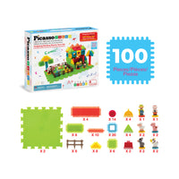 PicassoTiles Soft Building Blocks Hedgehog Farm Set