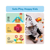 PicassoTiles Soft Building Blocks Hedgehog Farm Set