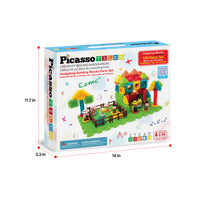 PicassoTiles Soft Building Blocks Hedgehog Farm Set