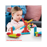 PicassoTiles BrickLock 4 Piece Family Character People Figure Building Set